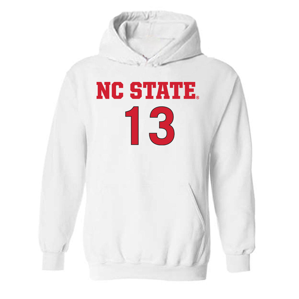 NC State - NCAA Women's Soccer : Jade Bordeleau - Replica Shersey Hooded Sweatshirt-0