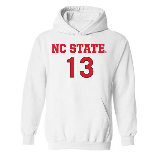NC State - NCAA Women's Soccer : Jade Bordeleau - Replica Shersey Hooded Sweatshirt-0