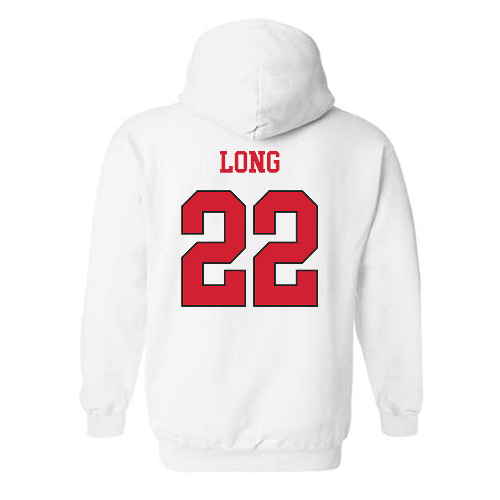 NC State - NCAA Women's Volleyball : Eva Long - Replica Shersey Hooded Sweatshirt-1