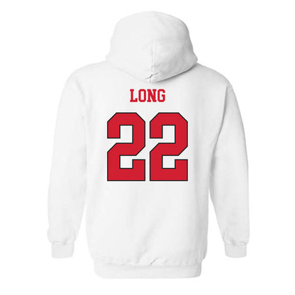 NC State - NCAA Women's Volleyball : Eva Long - Replica Shersey Hooded Sweatshirt-1
