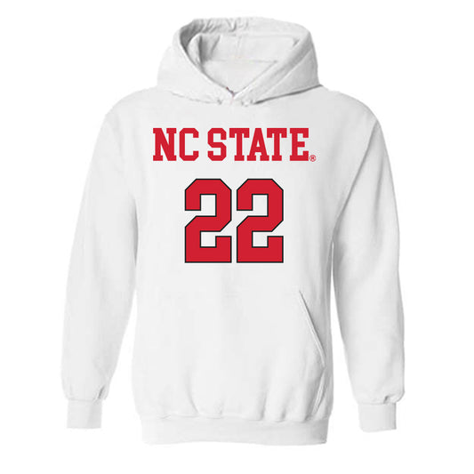 NC State - NCAA Women's Volleyball : Eva Long - Replica Shersey Hooded Sweatshirt-0