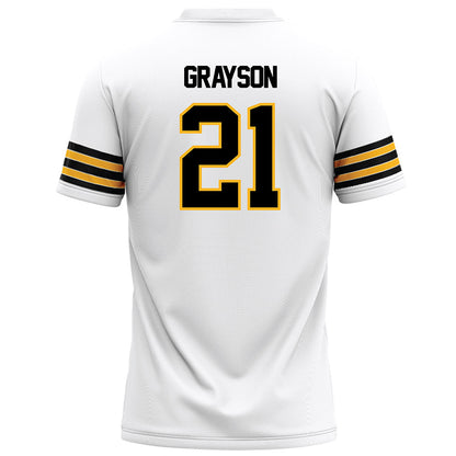 Towson - NCAA Football : Kyron Grayson - White Jersey-1