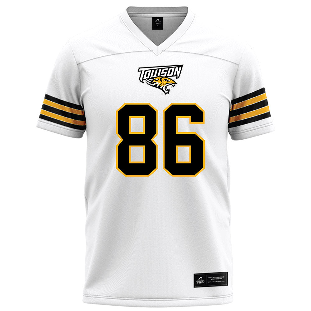 Towson - NCAA Football : Benny Adams - White Jersey-0