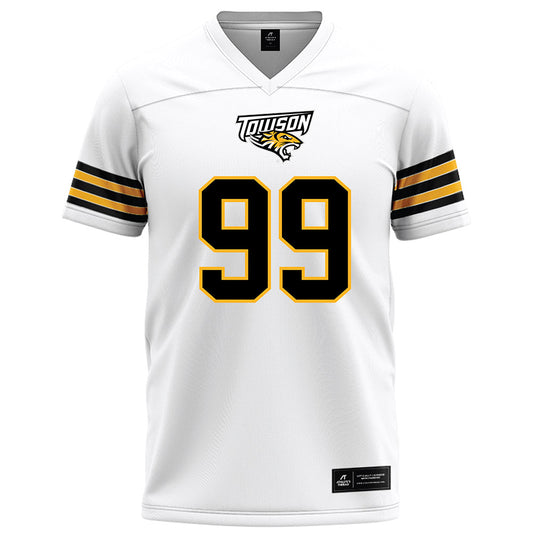 Towson - NCAA Football : Zachary Philpott - White Jersey-0