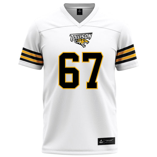 Towson - NCAA Football : Chase Dorsey - White Jersey-0