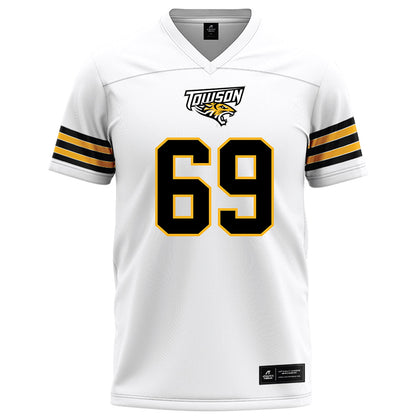 Towson - NCAA Football : Ian Markham-Miller - White Jersey