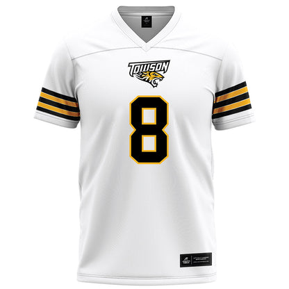Towson - NCAA Football : Jaydyn Johnson - White Jersey-0