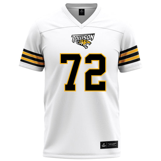 Towson - NCAA Football : Aidan Johnson - White Jersey-0