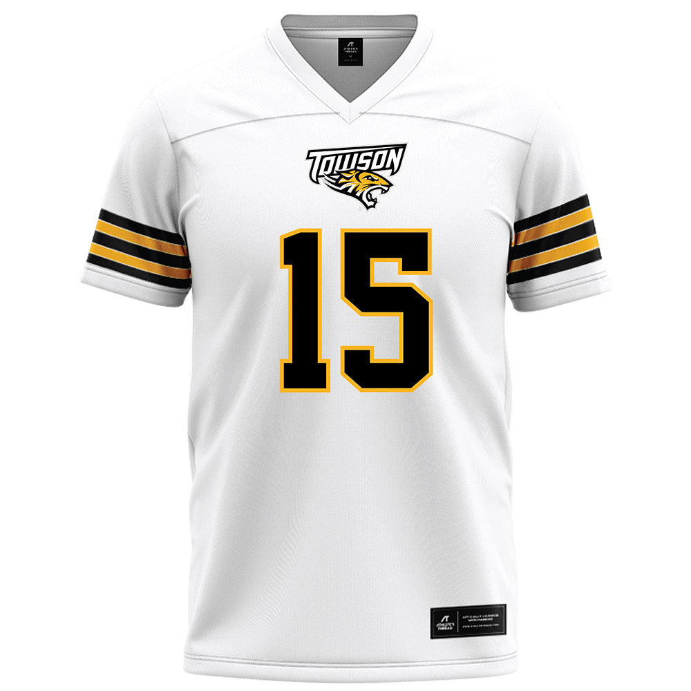 Towson - NCAA Football : Seth Chestnut - White Jersey-0