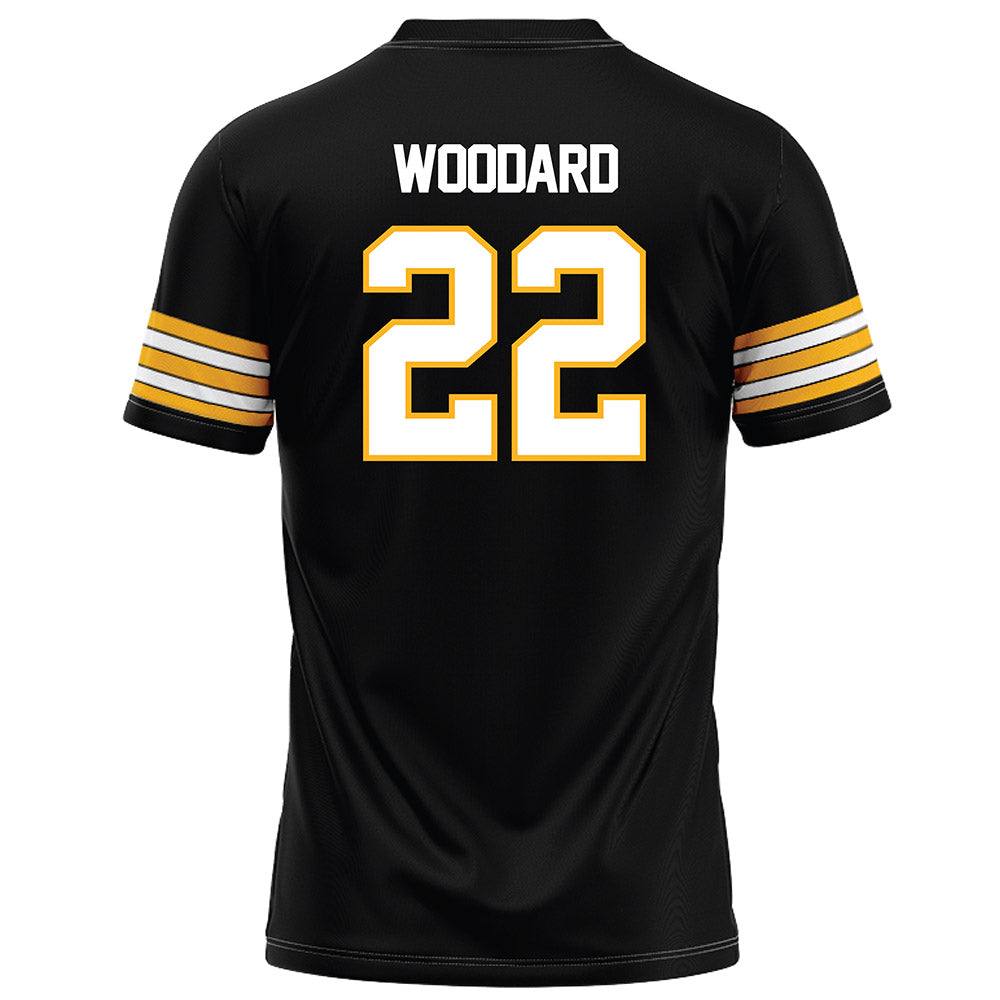 Towson - NCAA Football : Weston Woodard - Black Jersey-1