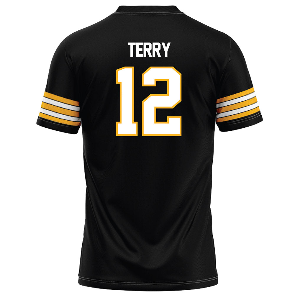 Towson - NCAA Football : Xavier Terry - Black Jersey-1