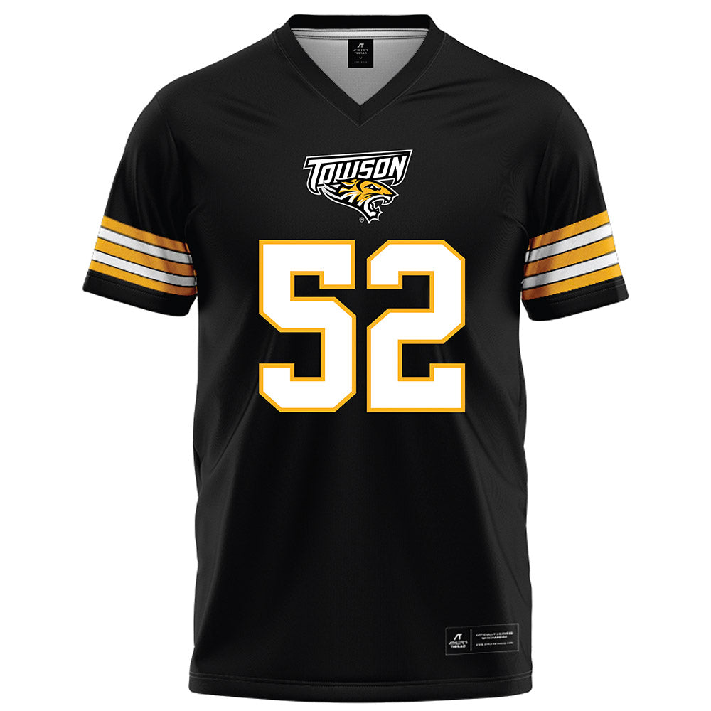 Towson - NCAA Football : RJ Adams - Black Jersey-0