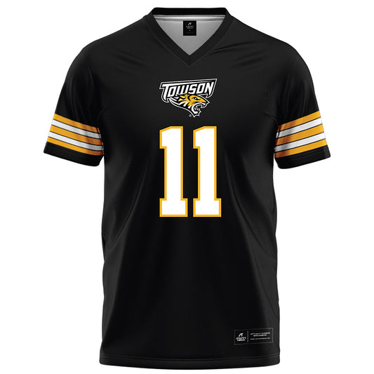 Towson - NCAA Football : Peyton Faulkner - Black Jersey-0