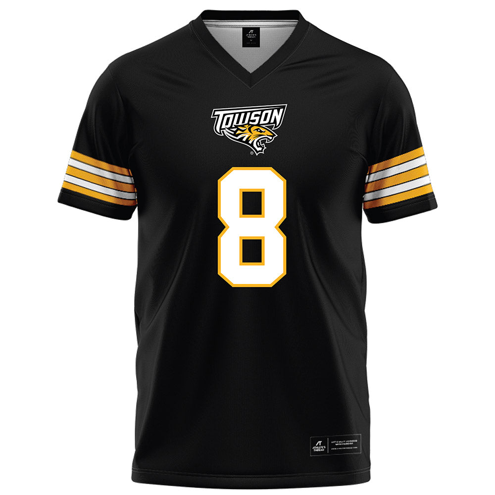 Towson - NCAA Football : Jaydyn Johnson - Black Jersey-0