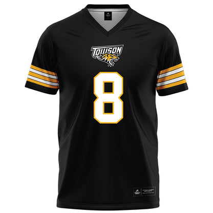 Towson - NCAA Football : Jaydyn Johnson - Black Jersey-0