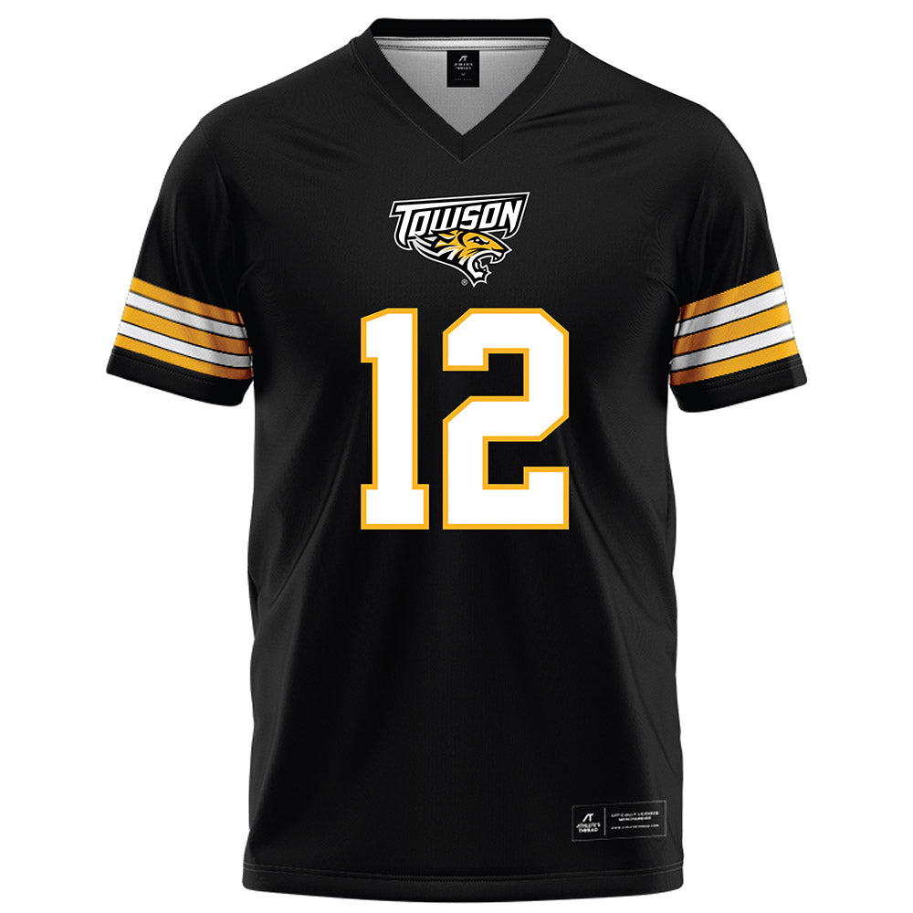 Towson - NCAA Football : Xavier Terry - Black Jersey-0