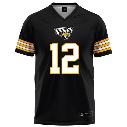 Towson - NCAA Football : Xavier Terry - Black Jersey-0
