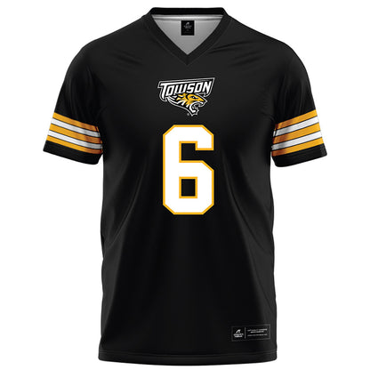Towson - NCAA Football : TJ Turner - Black Jersey-0