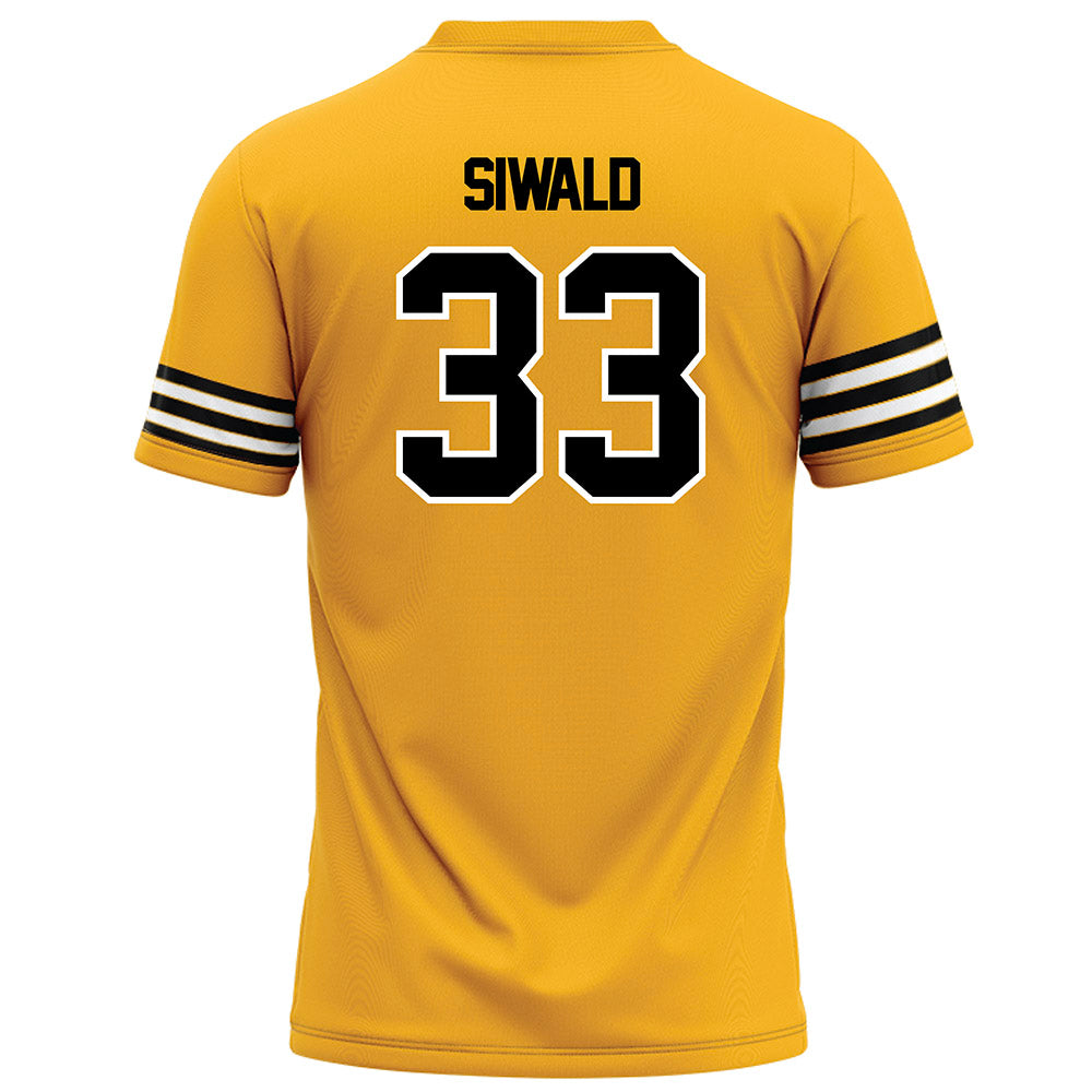 Towson - NCAA Football : Ashton Siwald - Gold Jersey