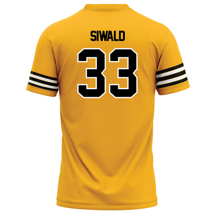 Towson - NCAA Football : Ashton Siwald - Gold Jersey