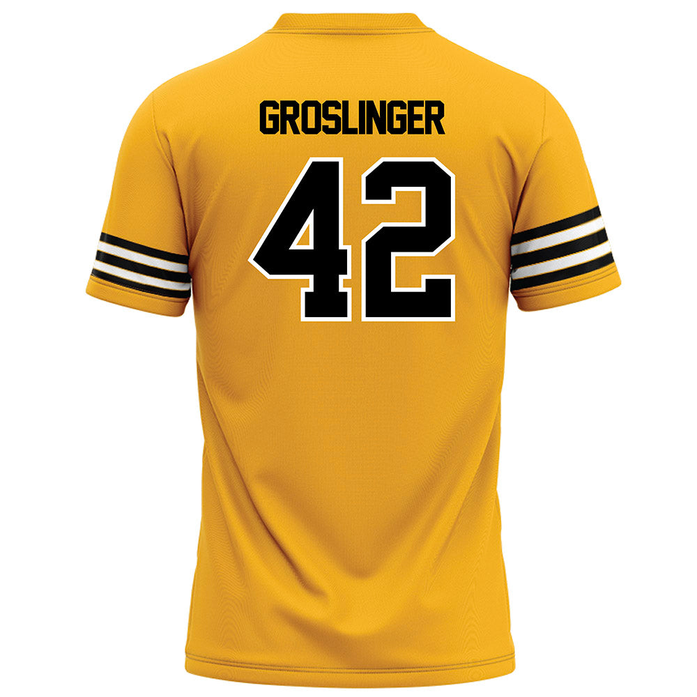 Towson - NCAA Football : Max Groslinger - Gold Jersey-1