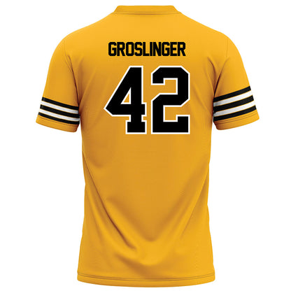 Towson - NCAA Football : Max Groslinger - Gold Jersey-1