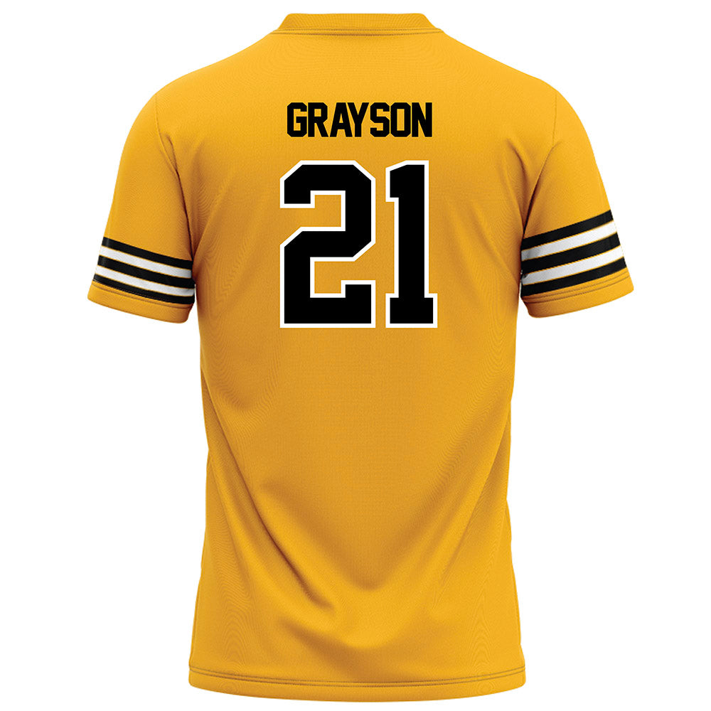 Towson - NCAA Football : Kyron Grayson - Gold Jersey-1