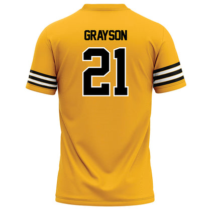 Towson - NCAA Football : Kyron Grayson - Gold Jersey-1