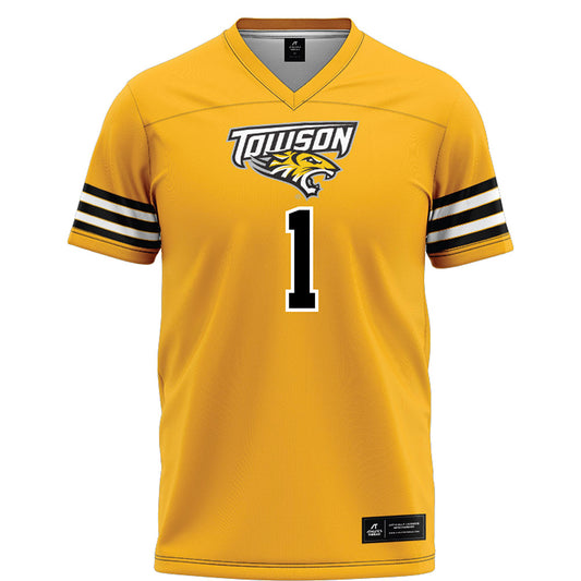 Towson - NCAA Football : Myles Brodie - Gold Jersey-0