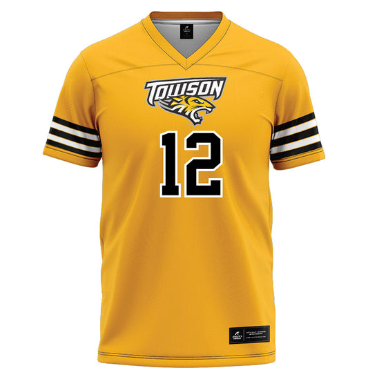 Towson - NCAA Football : Xavier Terry - Gold Jersey-0