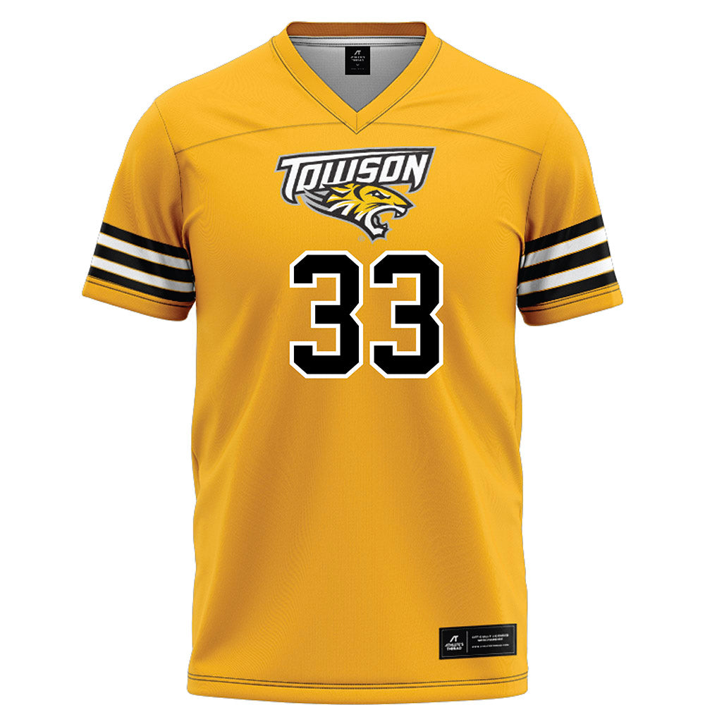 Towson - NCAA Football : Ashton Siwald - Gold Jersey