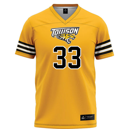 Towson - NCAA Football : Ashton Siwald - Gold Jersey