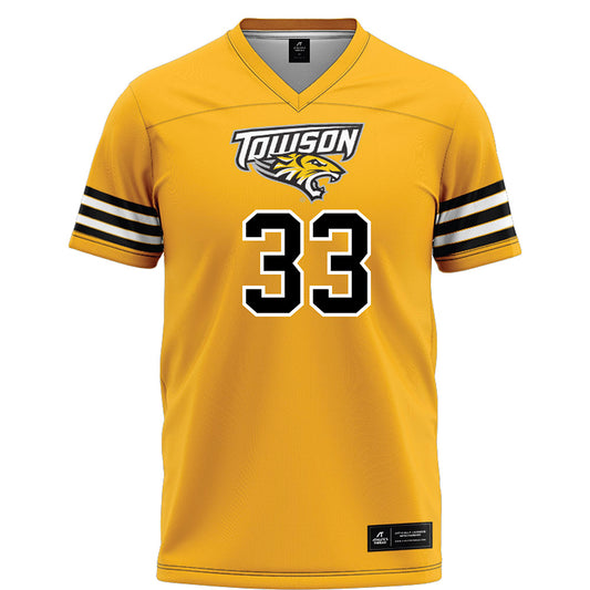 Towson - NCAA Football : Ashton Siwald - Gold Jersey