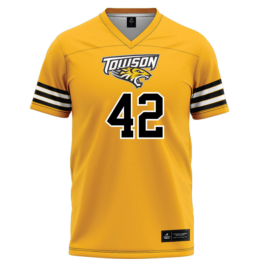 Towson - NCAA Football : Max Groslinger - Gold Jersey-0