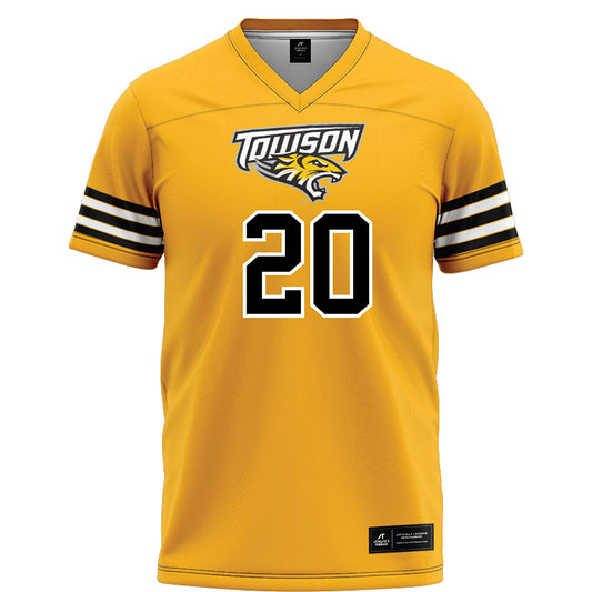 Towson - NCAA Football : Trey Engram - Gold Jersey