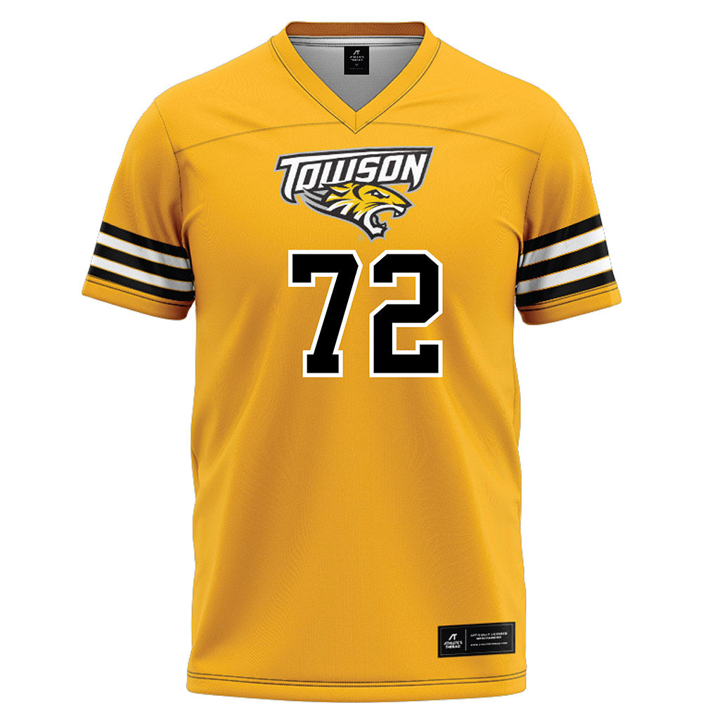Towson - NCAA Football : Aidan Johnson - Gold Jersey-0