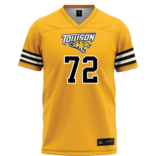 Towson - NCAA Football : Aidan Johnson - Gold Jersey-0