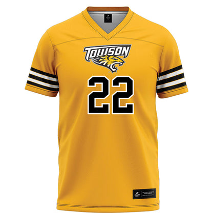 Towson - NCAA Football : Weston Woodard - Gold Jersey-0