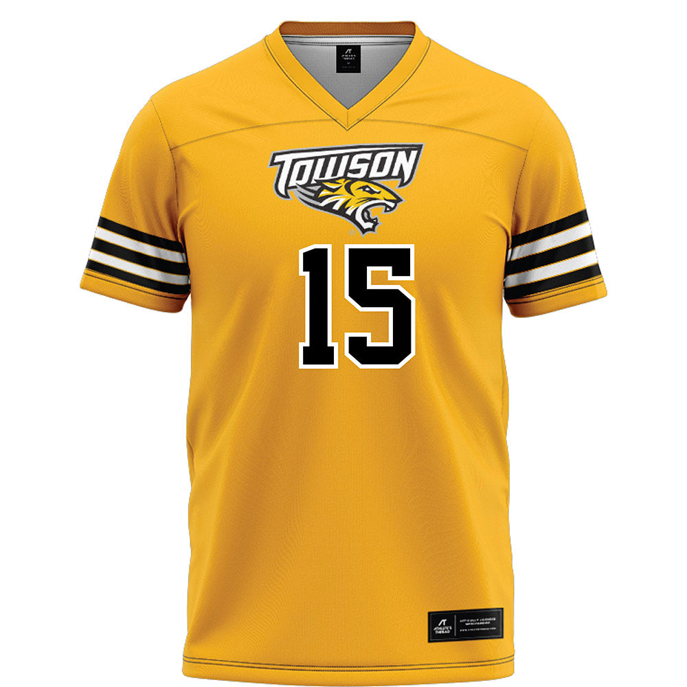 Towson - NCAA Football : Seth Chestnut - Gold Jersey-0
