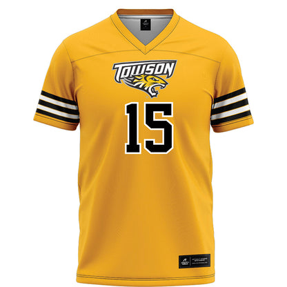 Towson - NCAA Football : Seth Chestnut - Gold Jersey-0