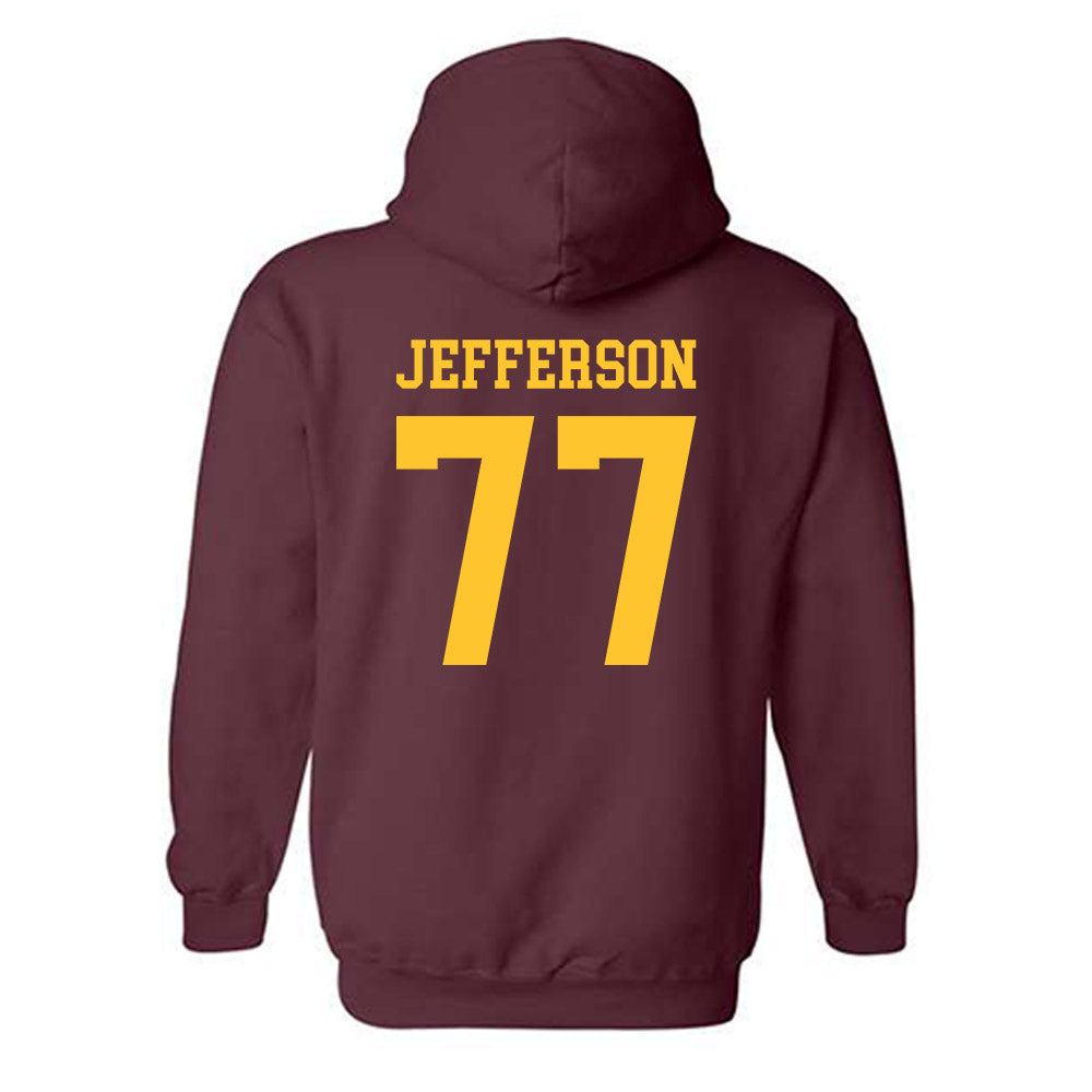 Arizona State - NCAA Football : Matai Jefferson - Classic Shersey Hooded Sweatshirt-1