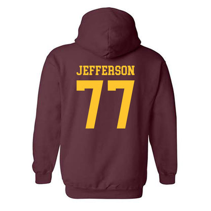 Arizona State - NCAA Football : Matai Jefferson - Classic Shersey Hooded Sweatshirt-1