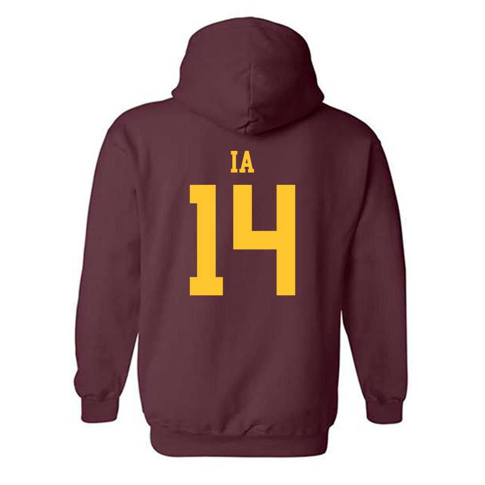 Arizona State - NCAA Football : AJ Ia - Classic Shersey Hooded Sweatshirt-1