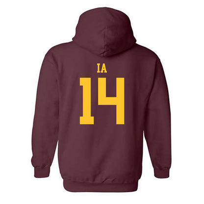 Arizona State - NCAA Football : AJ Ia - Classic Shersey Hooded Sweatshirt-1