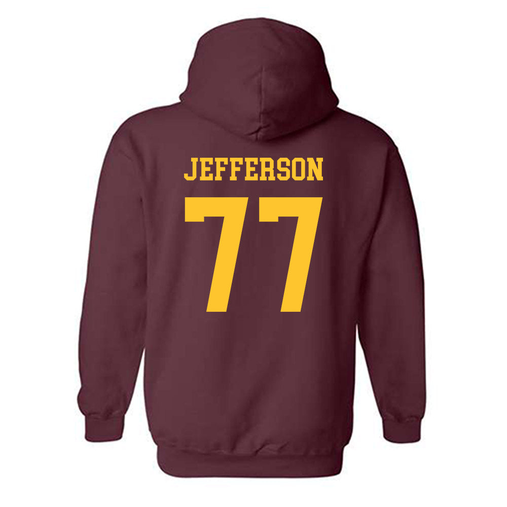 Arizona State - NCAA Football : Matai Jefferson - Classic Shersey Hooded Sweatshirt-1