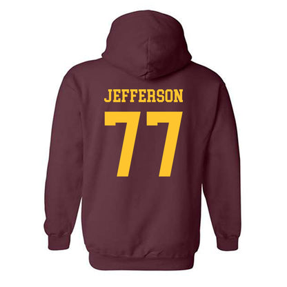 Arizona State - NCAA Football : Matai Jefferson - Classic Shersey Hooded Sweatshirt-1