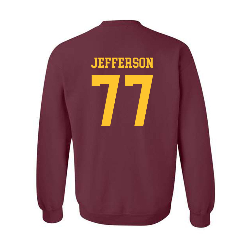 Arizona State - NCAA Football : Matai Jefferson - Classic Shersey Crewneck Sweatshirt-1