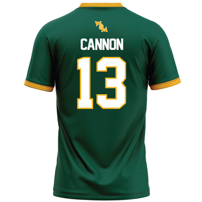 William & Mary - NCAA Football : Trevon Cannon - Green Football Jersey-1