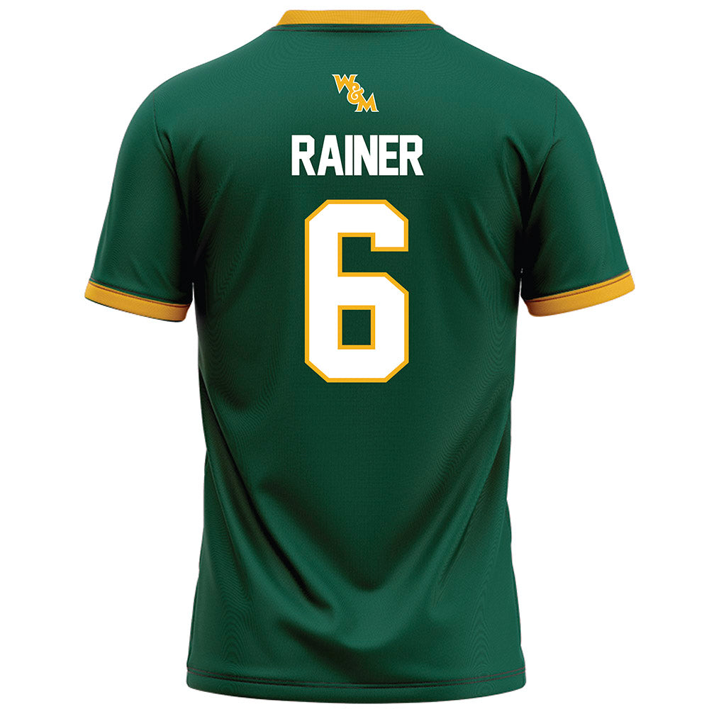 William & Mary - NCAA Football : Elijah Rainer - Green Football Jersey-1