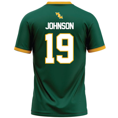 William & Mary - NCAA Football : Harrison Johnson - Green Football Jersey-1
